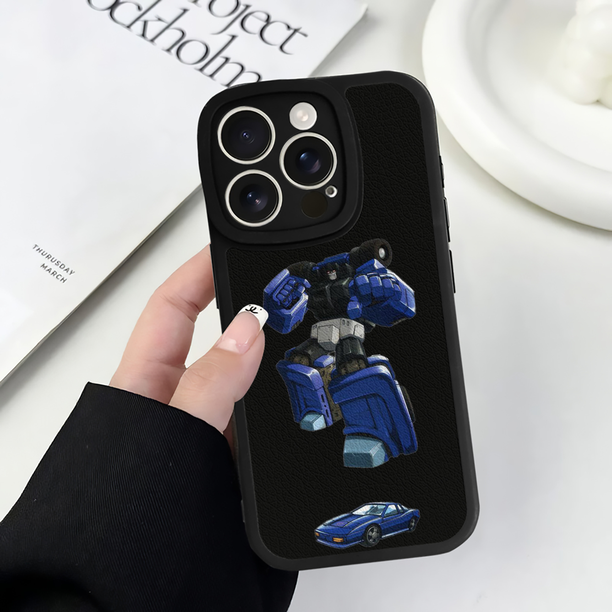 （画像用）  【iPhone 16シリーズ対応】シリコンスマホケース（レザー調） 材質：シリコン